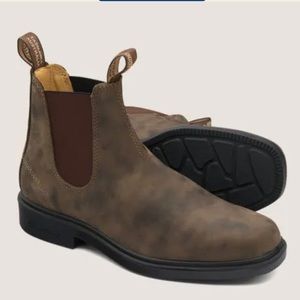 New Blundstone MEN'S DRESS CHELSEA BOOTS  RUSTIC BROWN SIZE 12 US